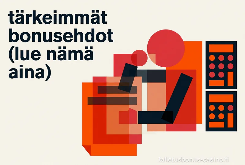 Tärkeimmät bonusehdot (Lue nämä aina)